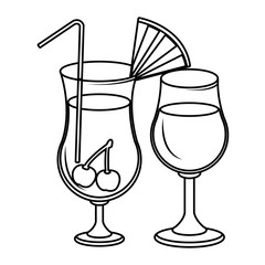 alcoholic drinks beverages cartoon
