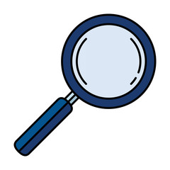 magnifying glass isolated icon