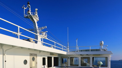 Naklejka premium 瀬戸内海フェリーのデッキ２