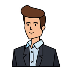elegant businessman avatar character