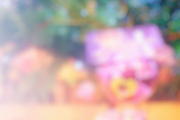 Close up Decoration of Ornament Balls on Christmas Tree Background.