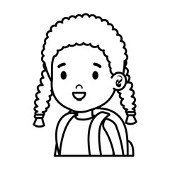 little african girl kid character