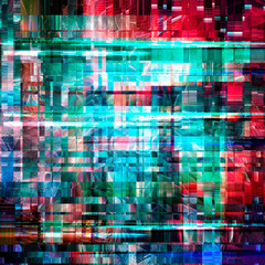 Multicolor abstract geometric background. Square orientation.