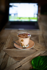 capuccino Coffee with decoration