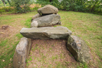 Frontal view of Dolmen D33 in the vicinity of Odoorn