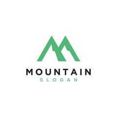 mountain vector illustration logo design