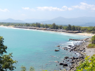 panoramic view of the beach