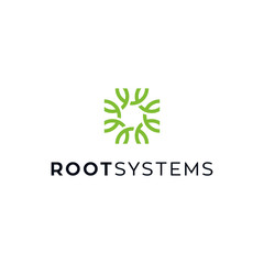 root system technology logo design