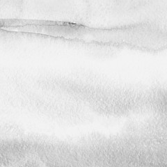 Silver with gray ink and watercolor texture on white paper background. Paint leaks and ombre effects. Hand painted abstract image. © artistmef