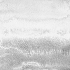 Silver with gray ink and watercolor texture on white paper background. Paint leaks and ombre effects. Hand painted abstract image. © artistmef