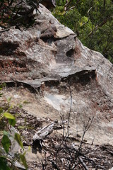 Bizarre Felsen am Jamison Lookout in den Blue Mountains in Australien