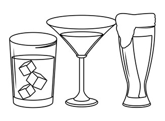 alcoholic drinks beverages cartoon