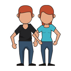couple avatar cartoon character