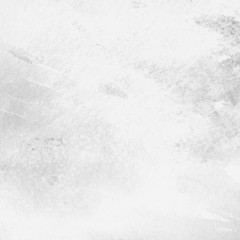 Silver with gray ink and watercolor texture on white paper background. Paint leaks and ombre effects. Hand painted abstract image.