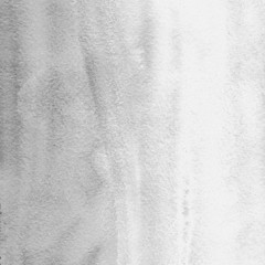 Silver with gray ink and watercolor texture on white paper background. Paint leaks and ombre effects. Hand painted abstract image. © artistmef