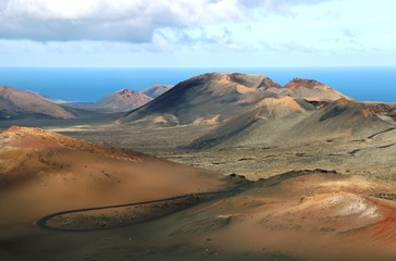 Fototapeta premium volcan de Lanzarote, 1730-1736
