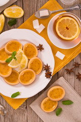 Lemon tartlets.