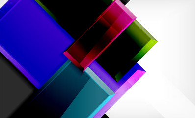 Color squares futuristic abstract background