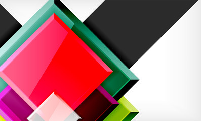 Colorful square and rectangle blocks background