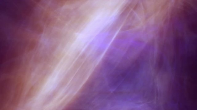 Fractal flame, gas, nebula, smoke or plasma. Looping abstract animation. Soft evolving curves. Background or screen saver. Orange, red, purple, pink, magenta, white.