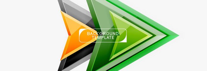 Arrows abstract composition for banner, background or logo