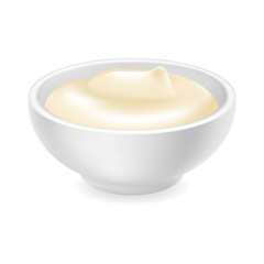 Mayonnaise in a bowl