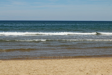 Beach and mediterranean sea