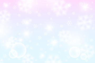 Fototapeta na wymiar Winter magic background with snowflake