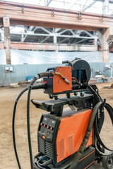 Fototapeta premium device for semi-automatic welding in the environment of protective gases