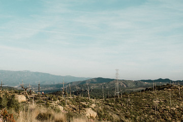 aerial view of rural landscape