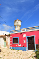 street in the village of Vila do Bispo, Algarve, Portugal