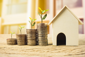 Property investment, home loan, house mortgage ,real estate financial concept.