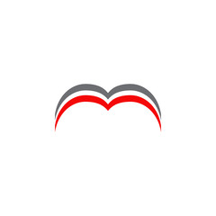 M letter logo design vector template