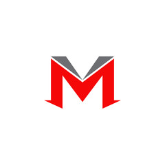 M letter logo design vector template