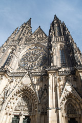 Fototapeta premium Katedrala sv. Vita on Prazsky hrad in Praha city in Czech republic