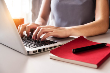 Women are sitting searching for information.