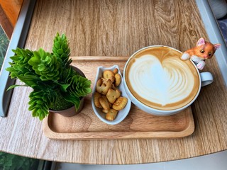 cup of tea with flowers