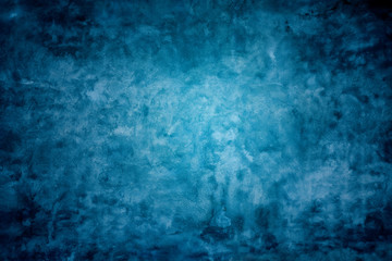 Obraz na płótnie Canvas Grunge blue painted cement wall texture background.