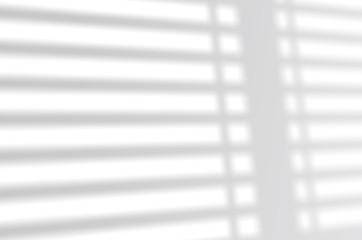 blinds shade on a white wall. White and Black for overlaying a photo or mockup