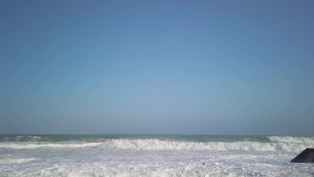 Onde dell'oceano in tempesta