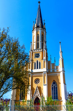 The Johanneskirche is a neo-Gothic, built from 1861 to 1865 Protestant church in Hesse Eltville-Erbach, a district of the sparkling wine, wine and rose town of Eltville on the Rhine, Germany