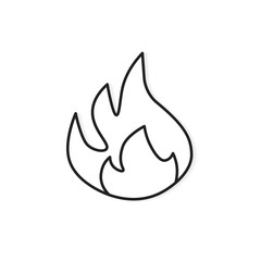 fire flames icon- vector illustration