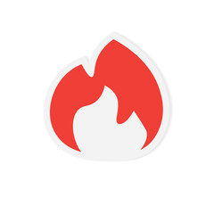 fire flames icon- vector illustration