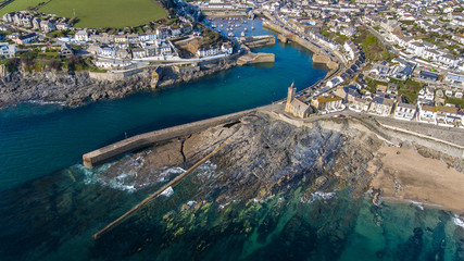 Aerial image of Porthleven Cornwall