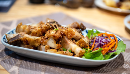 Stir fried crispy pork, very tasty