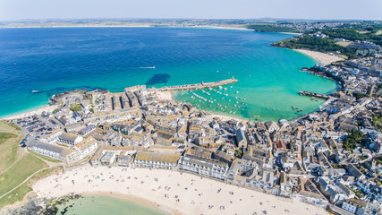 Aerial Image of St Ives Cornwall