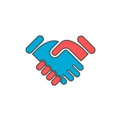Hand Shake logo or icon