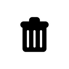 Trash vector icon concept stroke symbol design Thin graphic elements vector illustration
