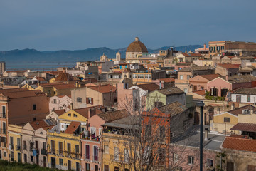 Cagliari, Sardinia, Italy. An ancient city with a long history under the rule of several...