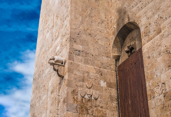 Torre dell'Elefante (Iower of the elephant)  a medieval tower in the Castello district of Cagliari, Sardinia, Italy. Built in the XIII century